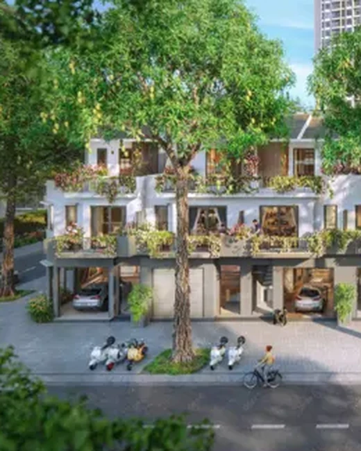 Phối cảnh Nhà phố vườn · 52 căn
